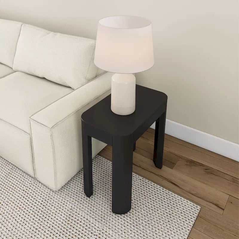 Plank and Beam Contour Rectangular Side Table - 25
