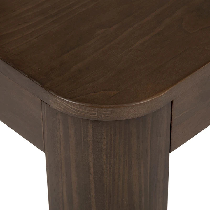 Plank and Beam Contour Rectangular Side Table - 25