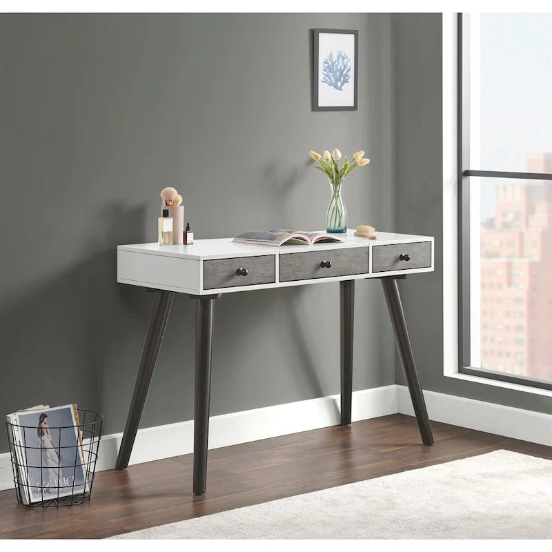 Mid-Century Modern 44 2-Drawer Vanity / Desk