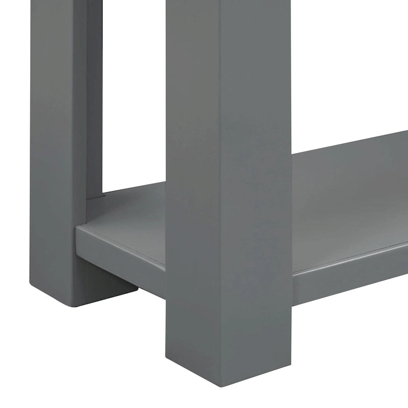 Console Table/Sofa Table with Storage Drawers and Bottom Shelf for Entryway Hallway