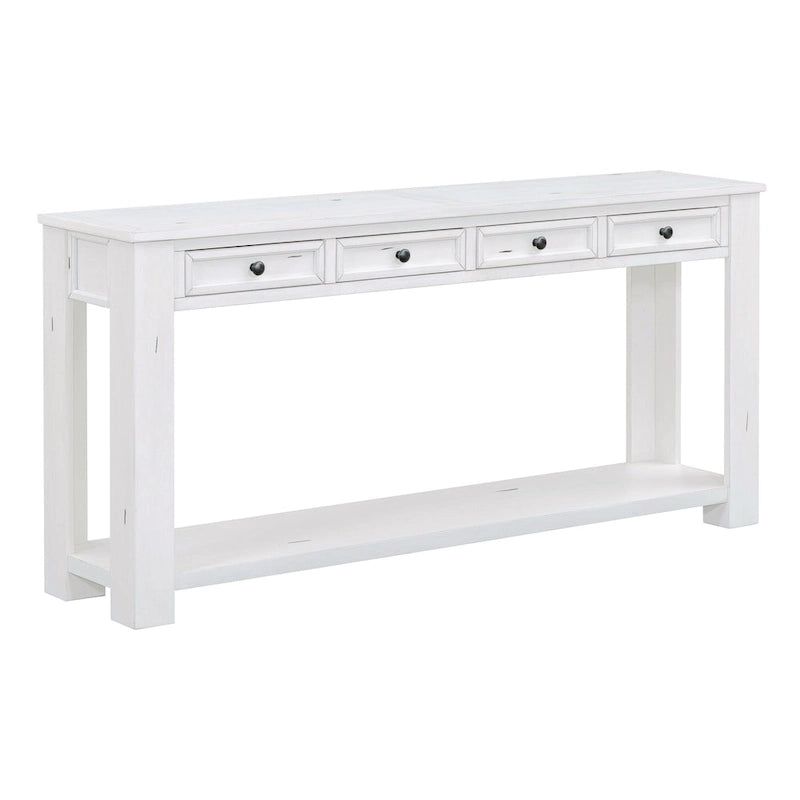Console Table/Sofa Table with Storage Drawers and Bottom Shelf for Entryway Hallway