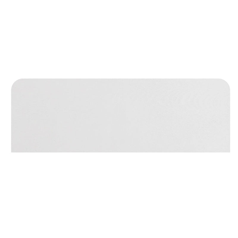 White 3-Door Sideboard Cabinet Fluted Panel Round Ring Handles Wood Legs